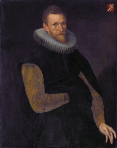 Portret van Jacob Cornelisz. Banjaert (1564-1638) door Cornelis Ketel